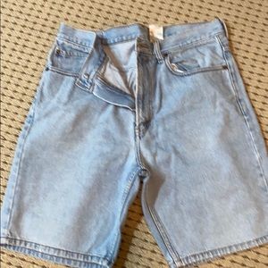 Blue jean shorts